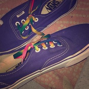 Purple Vans Like New Condition!💜